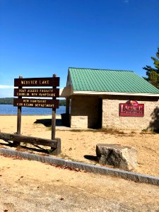 Sign, Lagace Beach, Webster Lake, Franklin, NH 