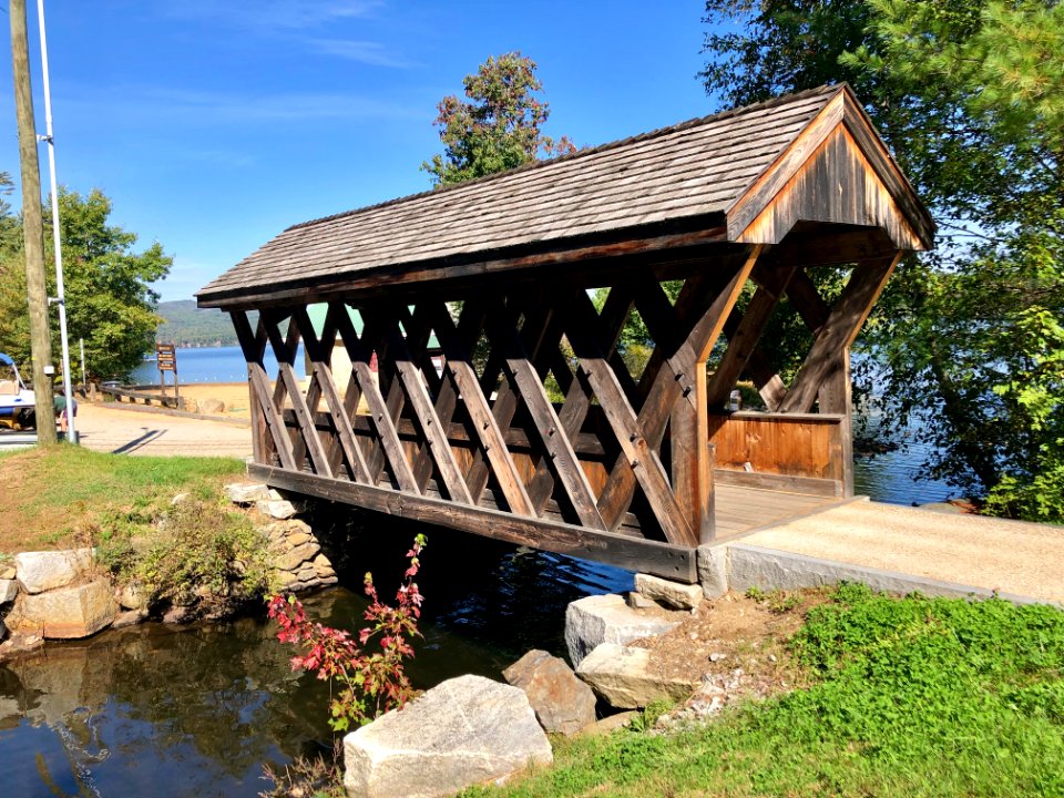 Chance Pond Brook Covered Bridge, Webster Lake, Franklin, … 