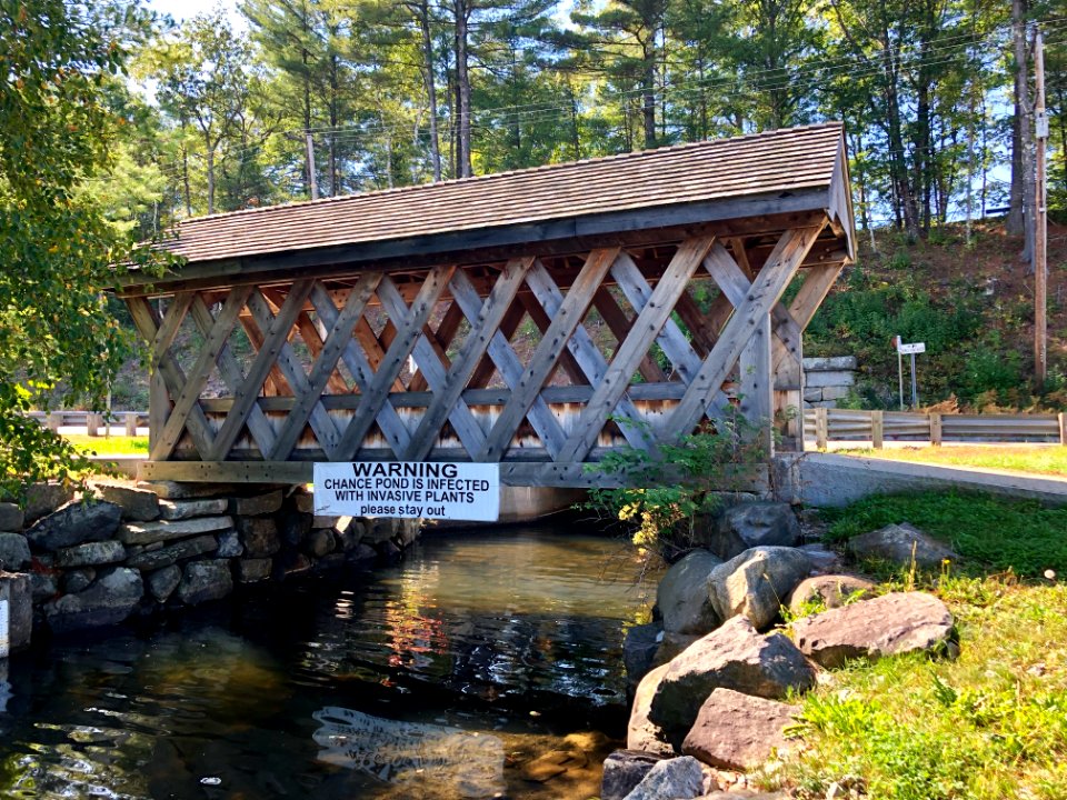 Chance Pond Brook Covered Bridge, Webster Lake, Franklin, … 