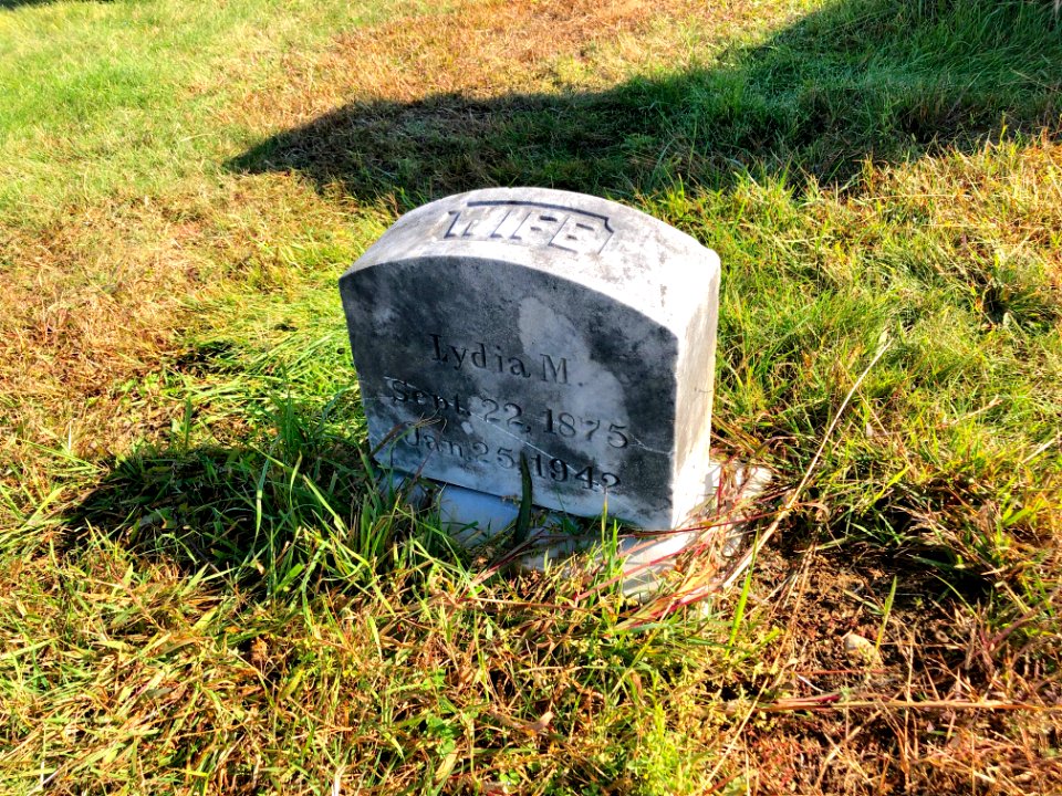 Lydia M. Pellerin's Grave Marker, Holy Cross Cemetery, Fra… 