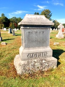 Morin Family Grave Marker, Holy Cross Cemetery, Franklin, … 