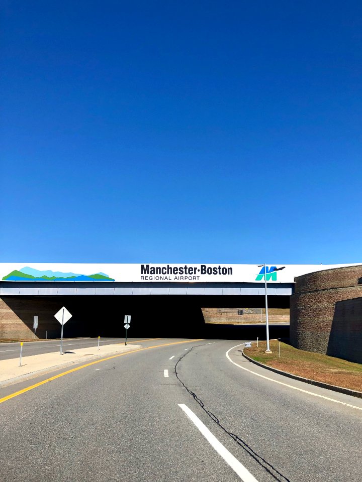 Manchester-Boston Regional Airport Entrance Sign, Manchest… 
