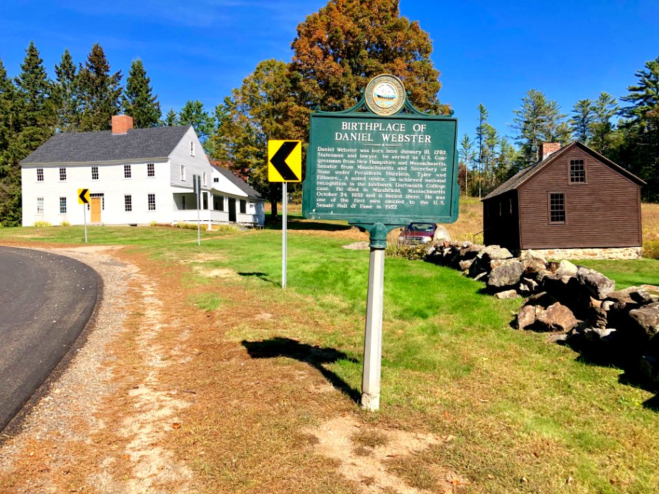 Historical Marker, Daniel Webster Birthplace State Histori… 