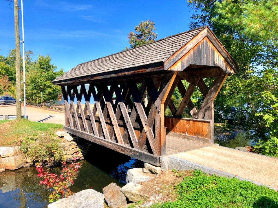 Chance Pond Brook Covered Bridge, Webster Lake, Franklin, … 