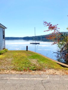 Sailboat on Webster Lake from Lakeshore Drive, Webster Lak… 