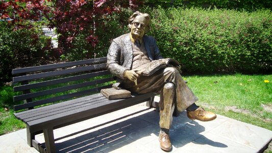Academic statue brass man