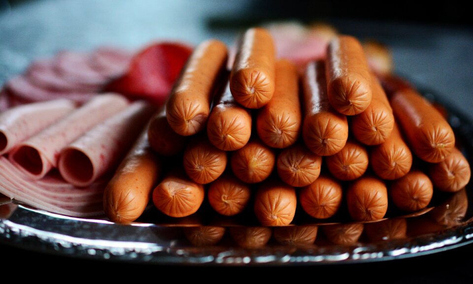 Meal cured meats cold buffet