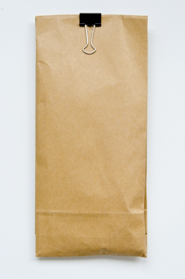 Kraft brown paper bag clip