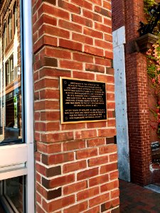 Plaque, Main Street Clock Tower, Concord, NH 