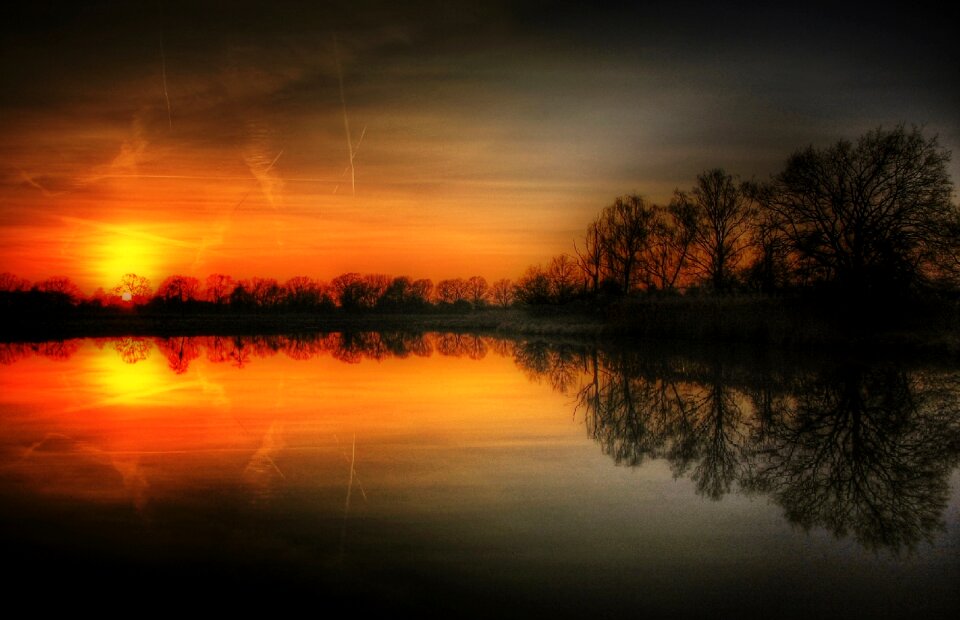 Nature landscape lake