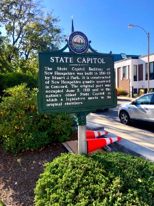 Historical Marker, New Hampshire State House Grounds, Conc… 