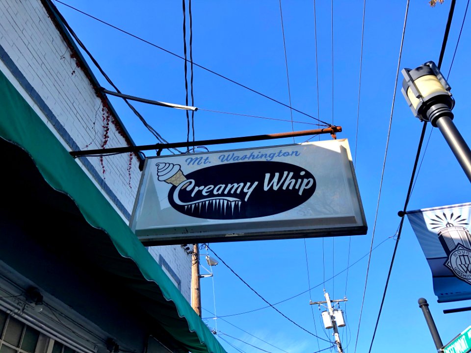 Sign, Mount Washington Creamy Whip, Mount Washington, Cinc… 