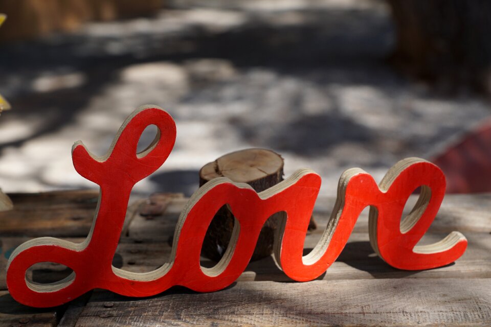 Woods letters handmade