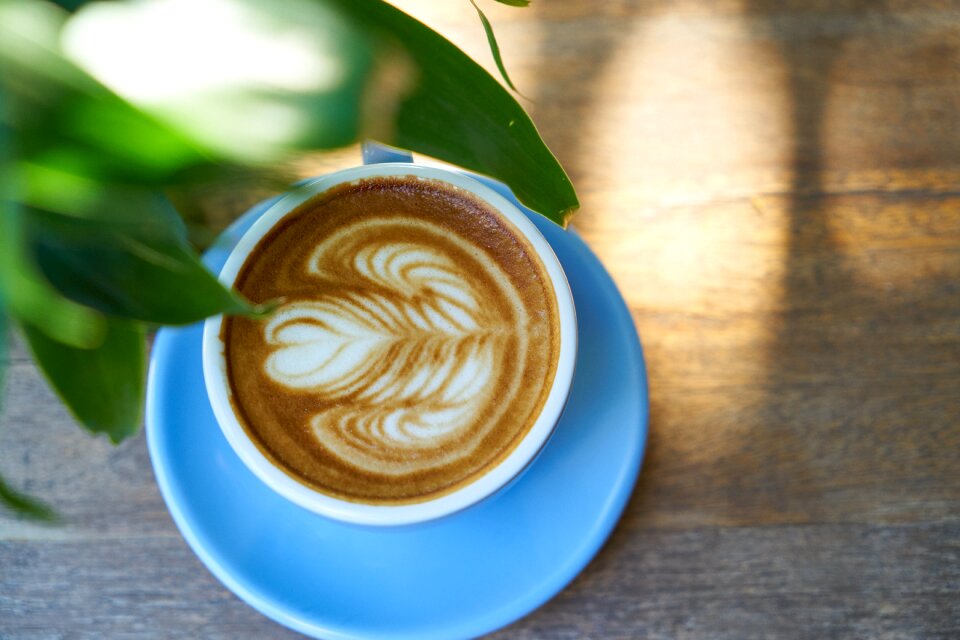 Background coffee cup cappuccino photo