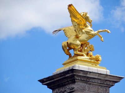 Pegasus statue winged horse photo