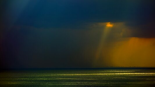 Odessa before the rain ray of the sun