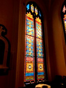 Stained Glass, Unitarian Church in Charleston, Harleston V… photo
