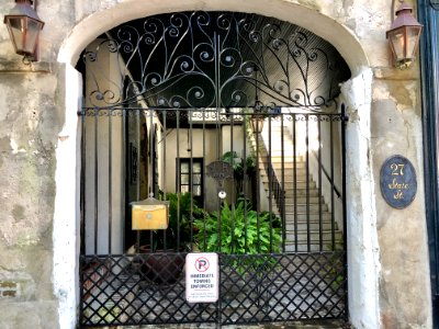 Gated Courtyard, State Street, French Quarter, Charleston,… 