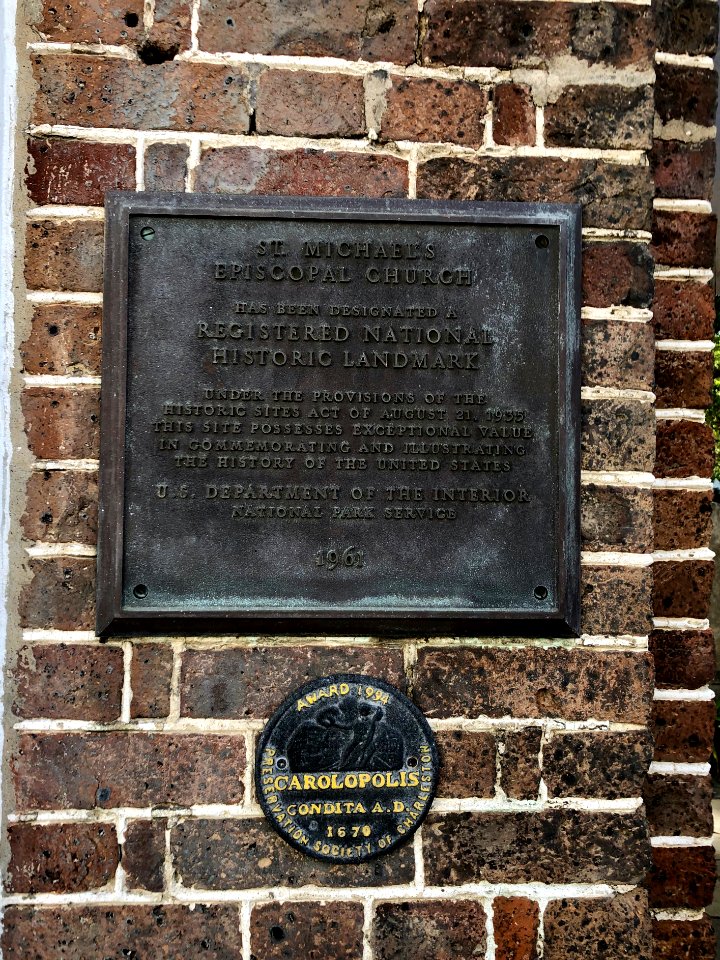 Historical Marker, St. Michael's Episcopal Church, French … 
