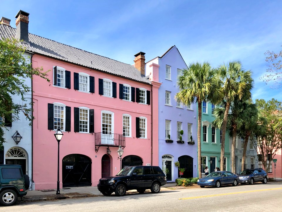 Rainbow Row, South of Broad, Charleston, SC 