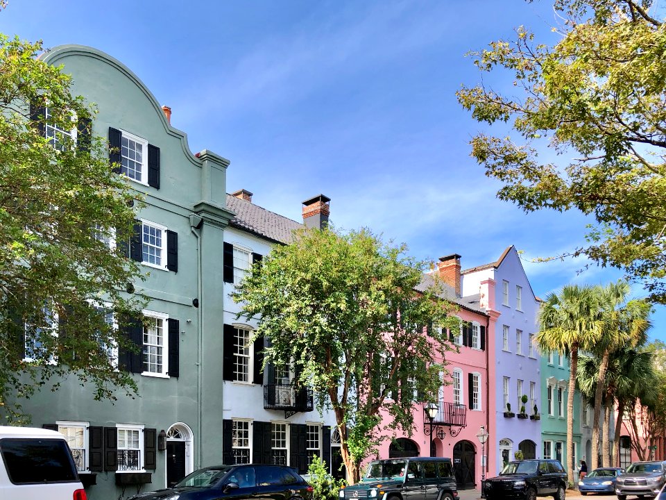 Rainbow Row, South of Broad, Charleston, SC 