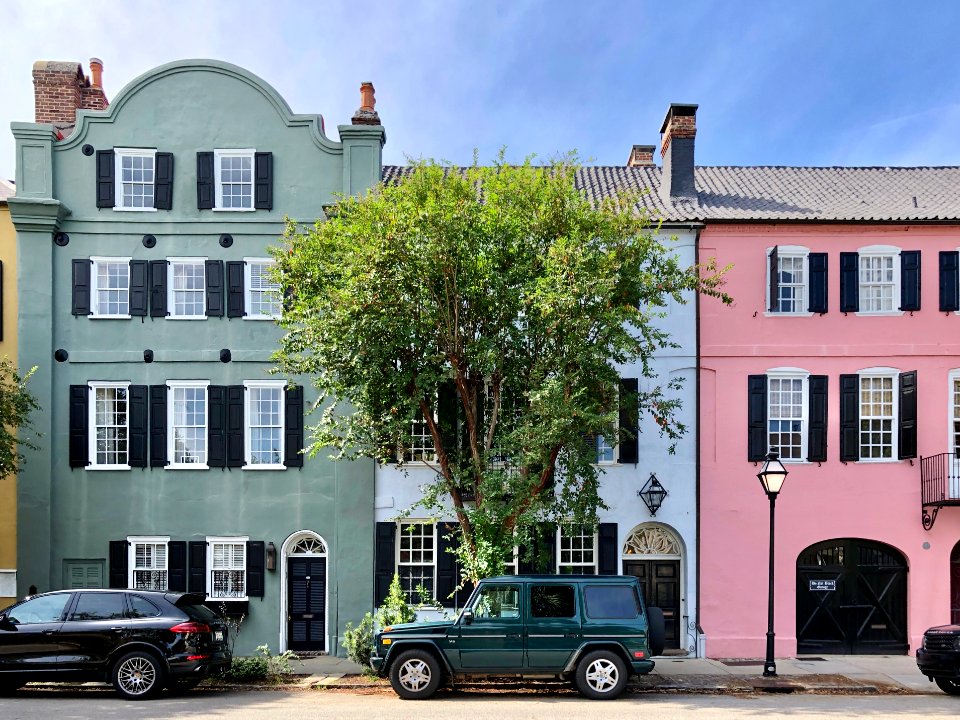 Rainbow Row, South of Broad, Charleston, SC 
