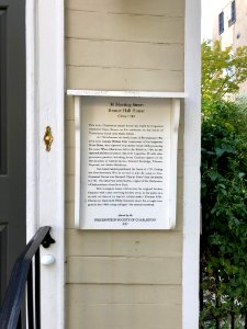 Historical Marker, Brunet Hall House, South of Broad, Char… 