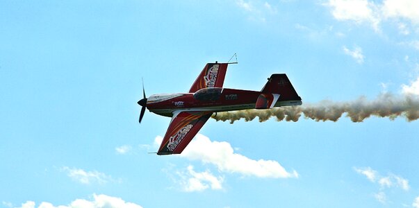 Aerobatic flights sky clouds photo