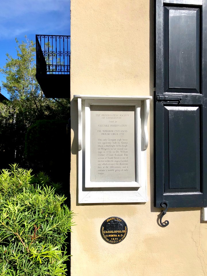 Historical Marker, Dr. William Clelands House, South of Br… 