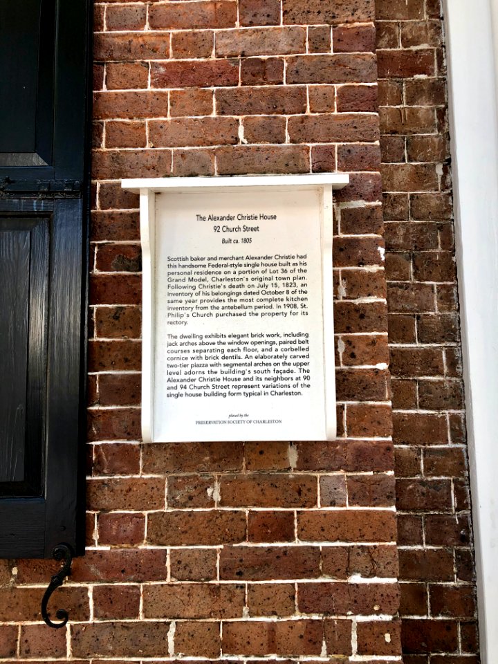 Alexander Christie House, South of Broad, Charleston, SC 