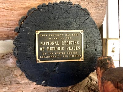 Historical Marker, Fair Haven Cabin (Stable), E. M. Backus… 