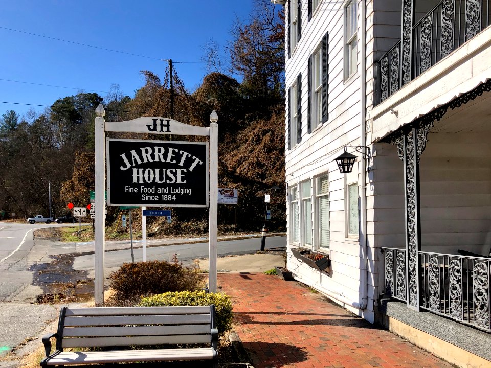 Sign, Jarrett House Hotel, Dillsboro, NC 