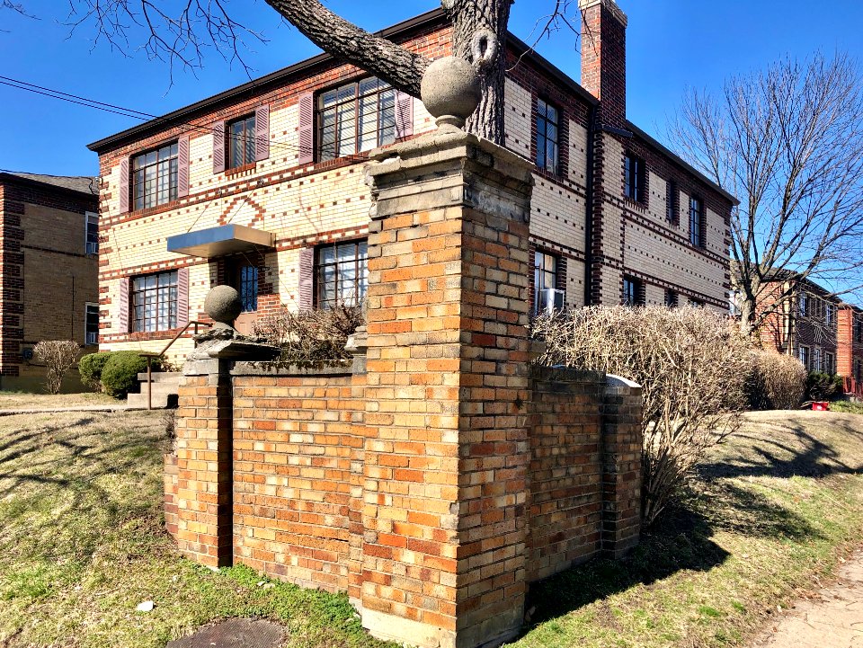 Corner Gatepost Wall, Beech Street, Norwood, OH 