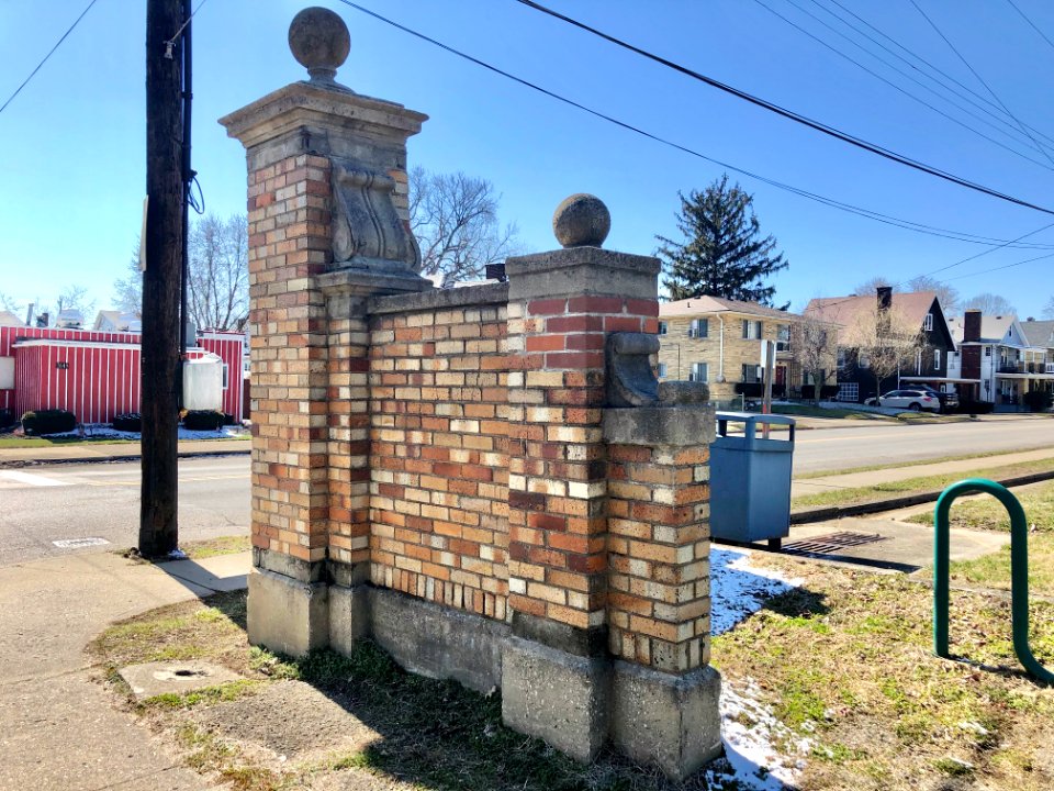 Corner Gatepost Wall, Beech Street, Norwood, OH 