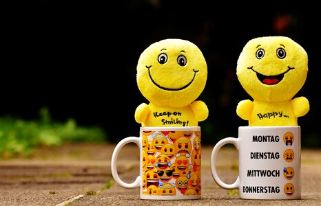 Funny joy emoticon