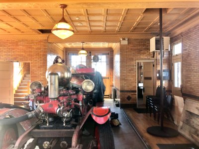Interior, Old Norwood Fire Department Station 2, Norwood, … 