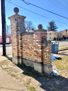 Corner Gatepost Wall, Beech Street, Norwood, OH 