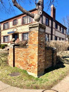 Corner Gatepost Wall, Beech Street, Norwood, OH 