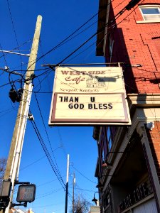 West Side Cafe Sign, Buena Vista, Newport, KY 