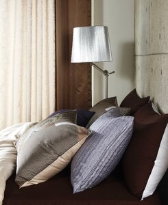 Stand brown pillow