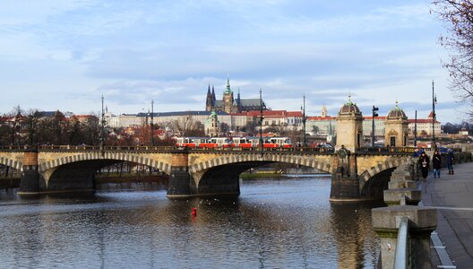 River bridge czech republic photo