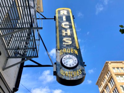 Rich's Gruen Watches Sign, Covington, KY 