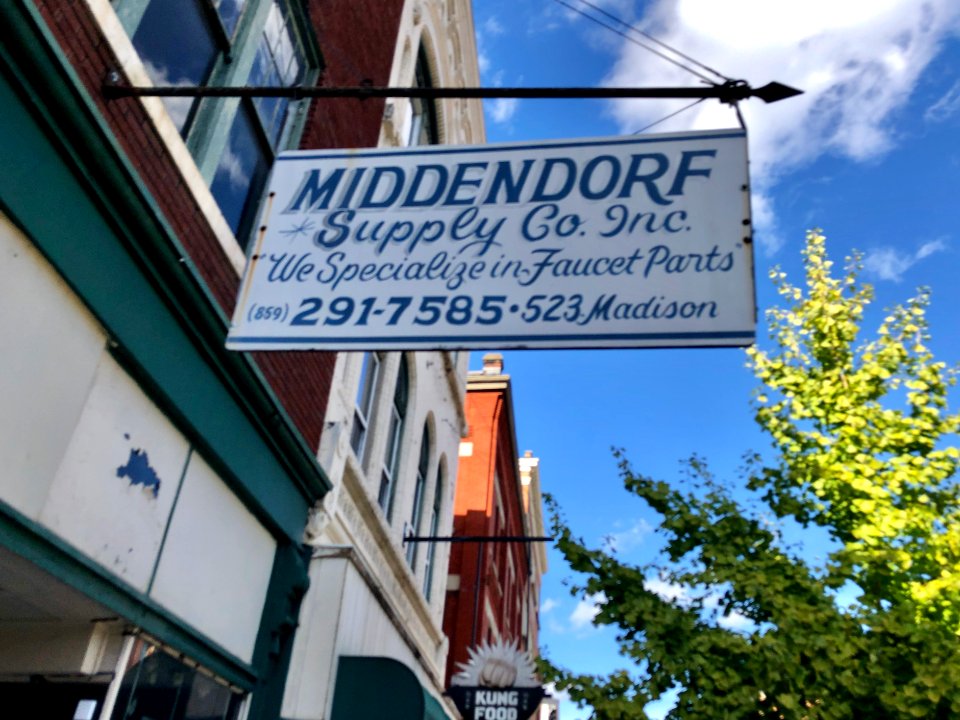 Middendorf Plumbing Supply Sign, Covington, KY 