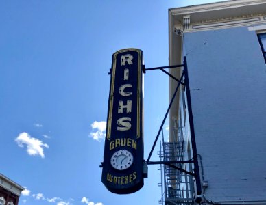 Rich's Gruen Watches Sign, Covington, KY 