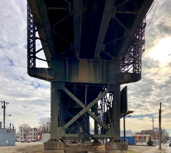 Approach to the C&O Railroad Bridge, Covington, KY 
