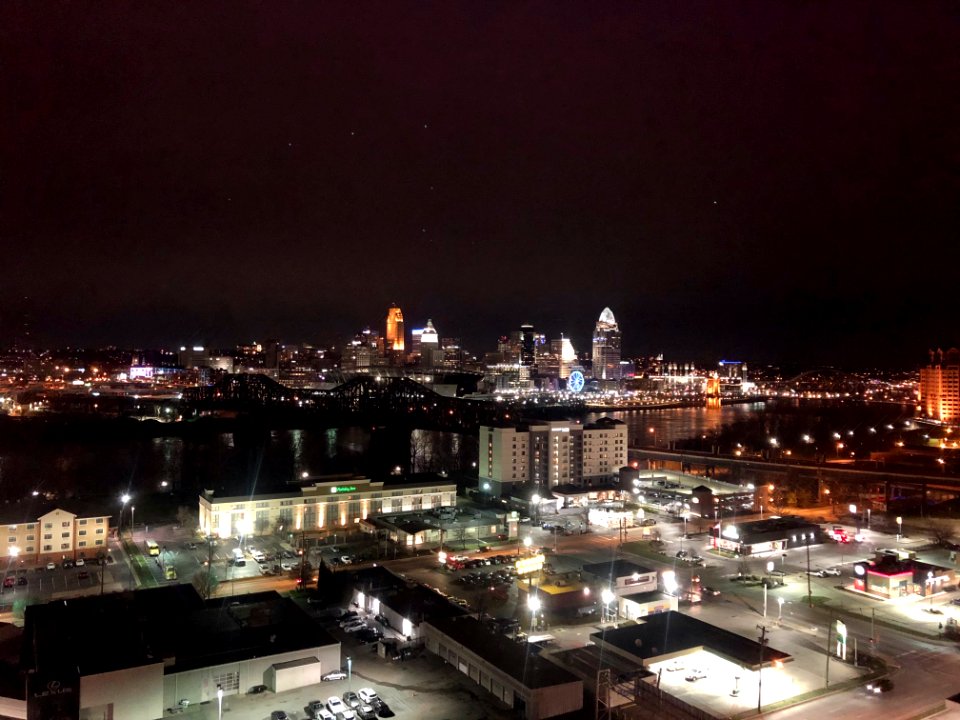 View from the Radisson Hotel, Covington, KY 
