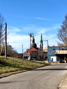 Mother of God Church from 10th and Washington, Covington, … 