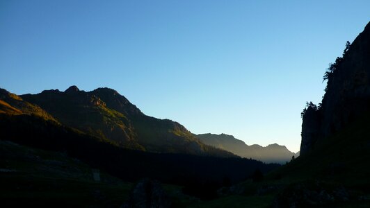 France sun rise mountain