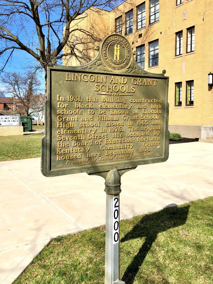 Historical Marker, Old Lincoln-Grant School, Greenup Stree… 