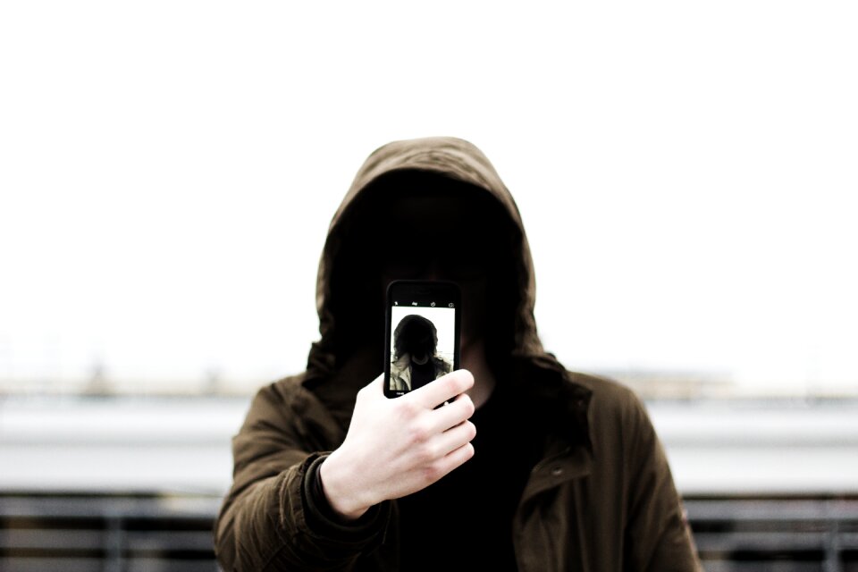 Portrait hood hoodie